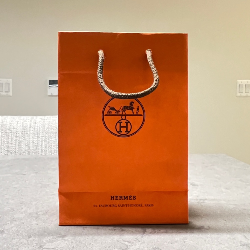 HERMES NEW SHOPPING GIFT BAG SMALL
